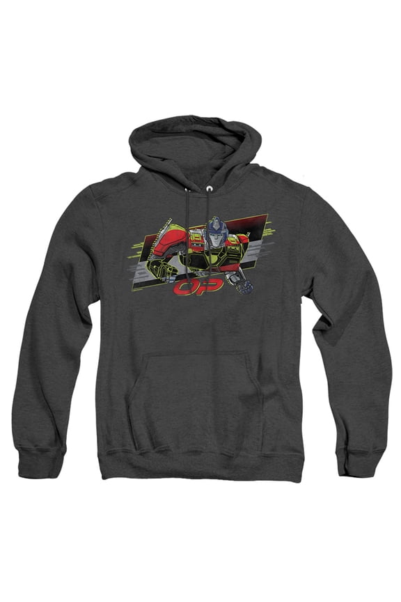 TRANSFORMERS ONE Op Neon Unisex Adult Pull-Over Heather Hoodie, Black Heather, 3X-Large