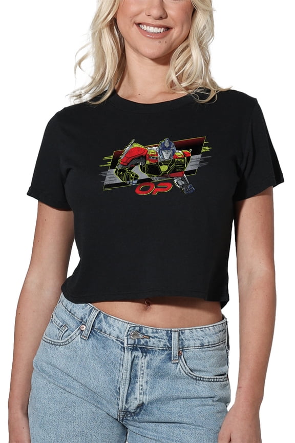 ONE Op Neon Women's Crop Top T-Shirt, Black, X-Large