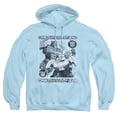 thumbnail image 1 of TRANSFORMERS ONE Optimus Megatron Clash Adult Pull-Over Hoodie, Light Blue, Small, 1 of 5