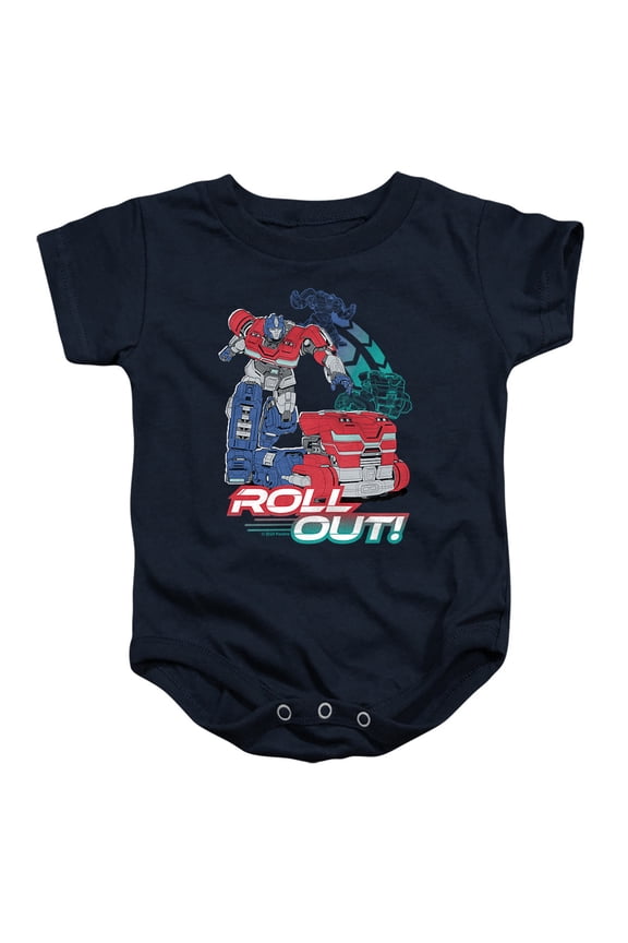 ONE Optimus Roll Out Unisex Infant Snap Suit for Baby, Navy, Medium