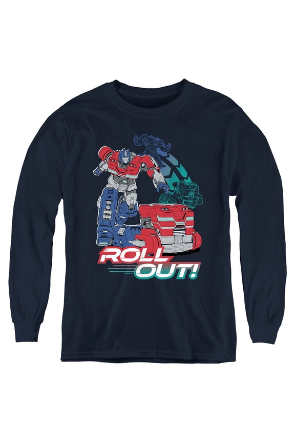 ONE Optimus Roll Out Youth Long Sleeve T Shirt, Navy, Large