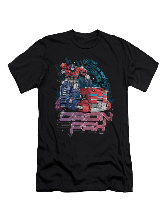 ONE Orion Pax Retro Unisex Adult Canvas Brand T Shirt, Black, X-Large
