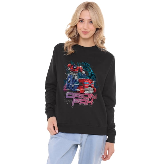 TRANSFORMERS ONE Orion Pax Retro Women's Crew Sweatshirt, Black, X-Large