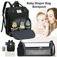 thumbnail image 1 of TRANSFREE Diaper Bag Backpack Multifunctional Diaper Bag Baby Accessories for Newborn Disposable Diaper Bags with Charging Station Milk Bottle Pocket&Foldable Crib, 1 of 1