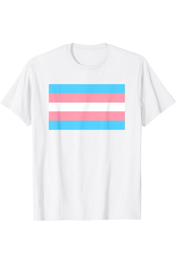 TRANSGENDER FLAG T-shirt Trans Pride T-ShirtMen's and women's pure cotton short-sleeved shirts
