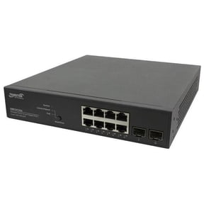 Transition Networks 8-Port Smart Managed PoE+ Switch w/ 2 SFP Slots