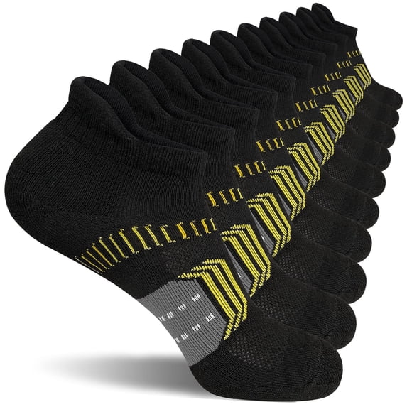 6 Pairs Women Running Ankle Socks Cushioned Anti‑Blister Athletic Comfort5 Pairs