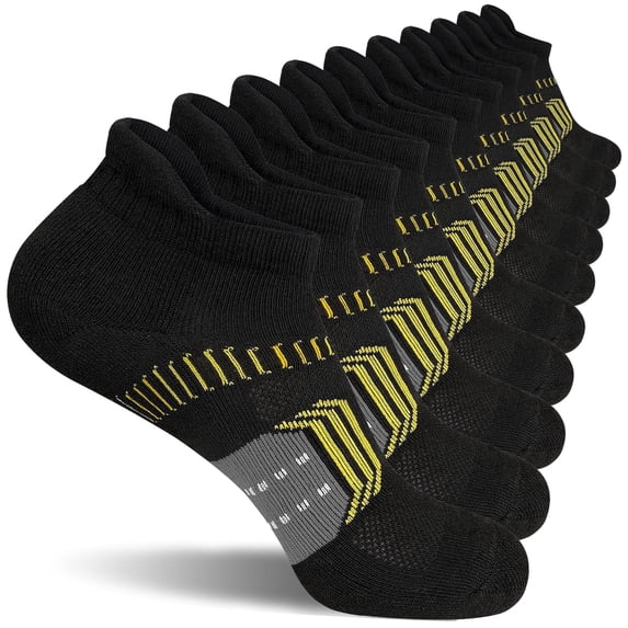 6 Pairs Women Running Ankle Socks Cushioned Anti‑Blister Athletic Comfort5 Pairs