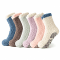 thumbnail image 1 of TRANSLINK 6 Packs Womens Fuzzy Socks Non Slip Warm Cozy Winter Slipper Socks Gift Size 5-9, 1 of 8