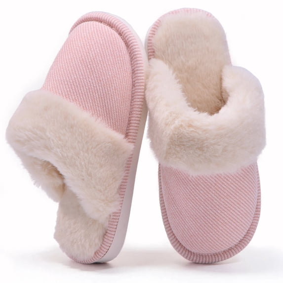 TRANSLINK Women Cozy Slippers with Memory Foam and Indoor Outdoor Soles for House Shoes
