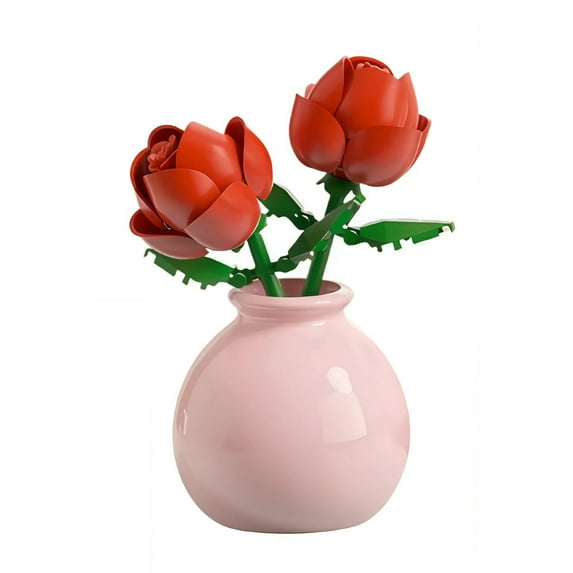 TRANSLINK Flower Building Blocks Toy for Home Decor and Display Birthday Gift for Lovers of Plants and Flowers