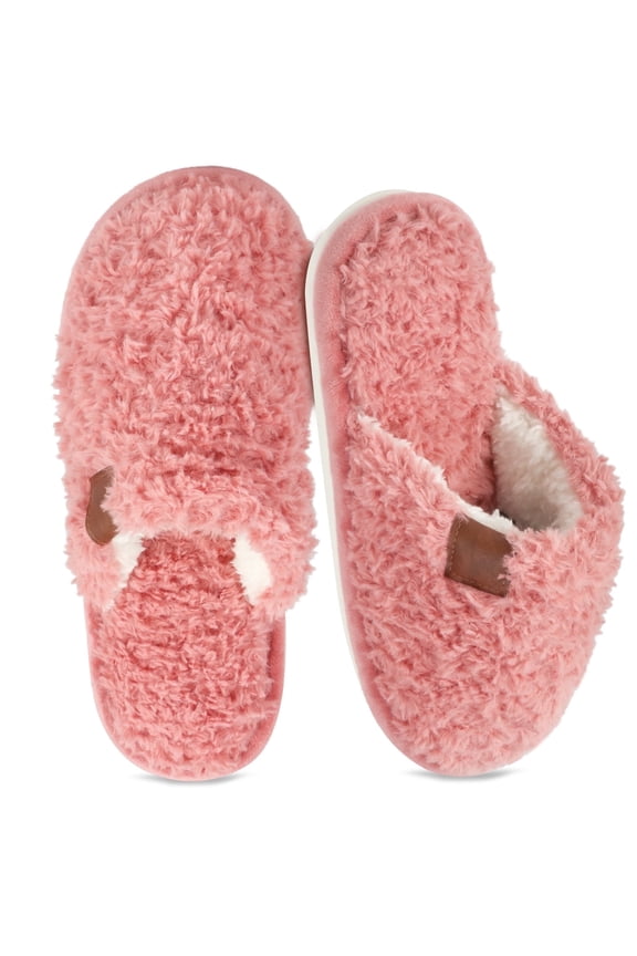 Women Fuzzy Slippers Fluffy Winter Memory Foam House Shoes Indoor and Outdoor