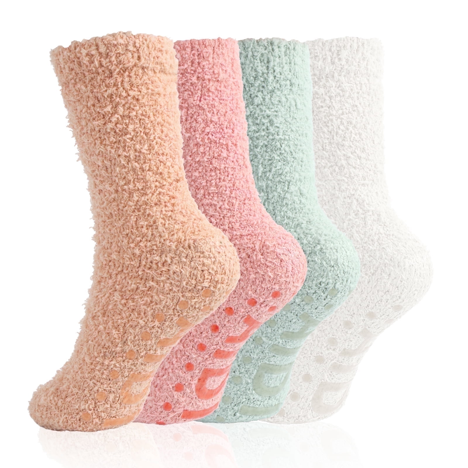 Fuzzy Socks for Women Featuring Point Glue Anti Slip and Warm Design Ideal for Sleeping Indoor Use