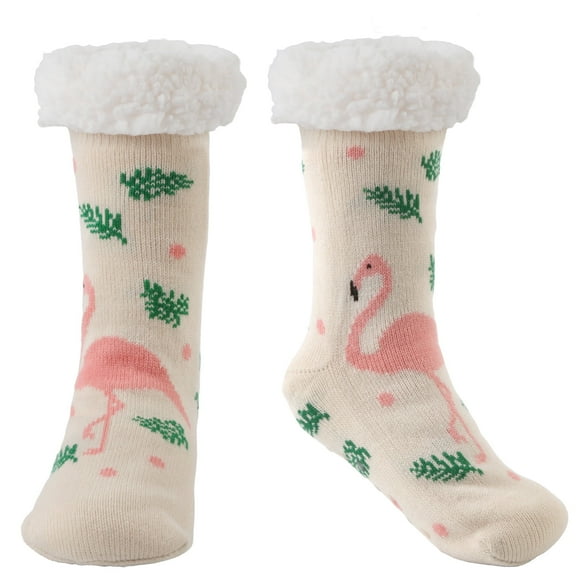 TRANSLINK Fuzzy Socks for Women with Anti Slip Grip Warm Comfort for Winter Home Lounging Relaxation