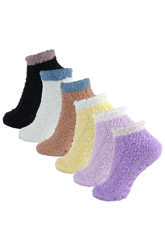 Fuzzy Socks for Women designed with Acupressure Points and Anti Slip Technology Ideal for Gift Giving