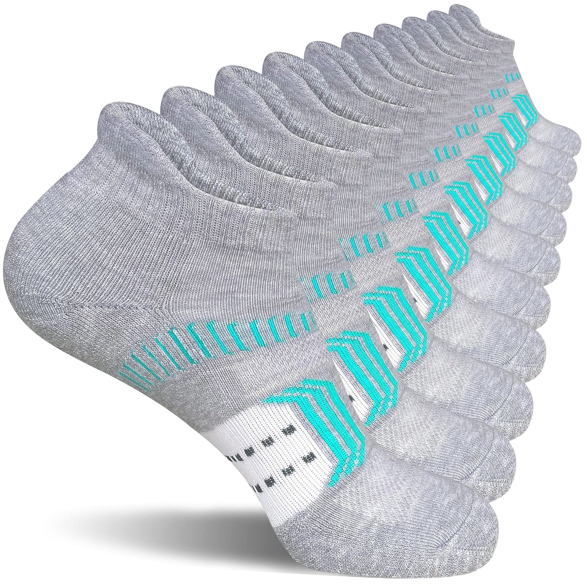 6 Pairs Women Running Ankle Socks Cushioned Anti‑Blister Athletic Comfort5 Pairs