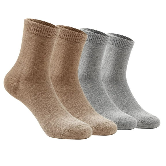 4 Pairs Men Women Merino Wool Hiking Socks Thermal Warm Crew Winter Boot Sock Gift Comfy Boot Work Socks