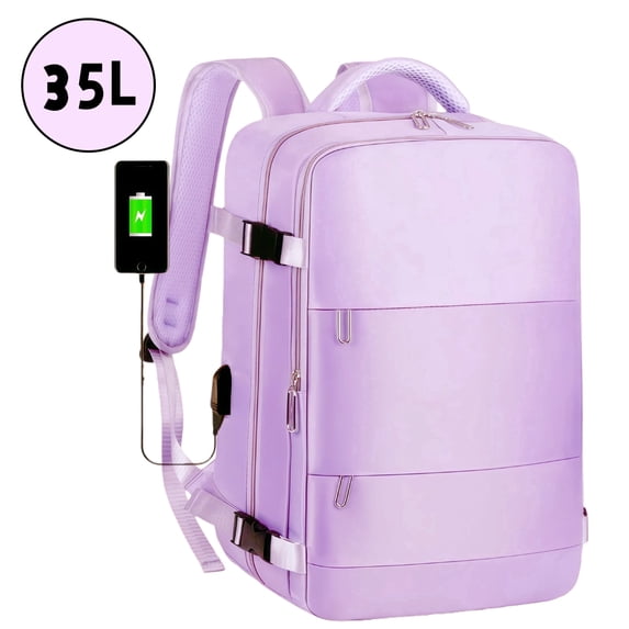 TRANSLINK Women's Travel Backpack TSA Approved Carry On with USB Charging Port Fits 15.6" Laptop Perfect for Weekend Trips Business Hiking