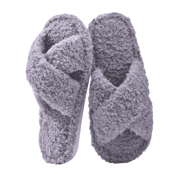 TRANSLINK Cozy Slippers Featuring Soft Memory Foam and Cross Strap for Women Comfort Portable Indoor Outdoor