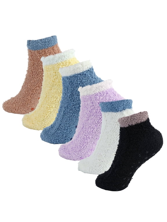 Slippers Sock for Women featuring Massaging Soles and Dot Glue Non Slip for Relaxing Sleep and Recovery
