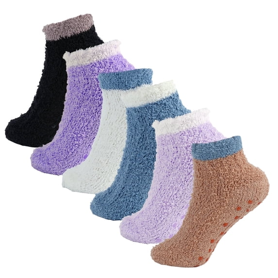 TRANSLINK Slippers Sock for Women with Enhanced Foot Massage and Anti Slip Grip for Cozy Evenings and Gifts