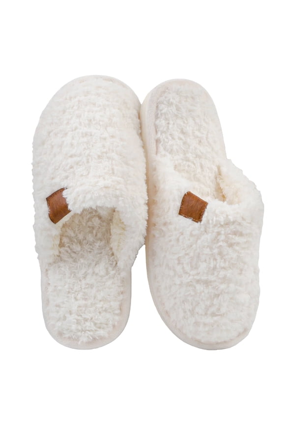 Women Fuzzy Slippers Fluffy Winter Memory Foam House Shoes Indoor and Outdoor