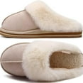 thumbnail image 1 of TRANSLINK Women Cozy Slippers Featuring Fluffy Memory Foam Insoles for Relaxing at Home or Outside, 1 of 1