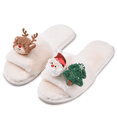 thumbnail image 1 of Women Fuzzy Slippers Cozy Soft Lightweight Memory Foam Indoor House Shoes Xmas Gifts for Womens Her Mom, 1 of 6