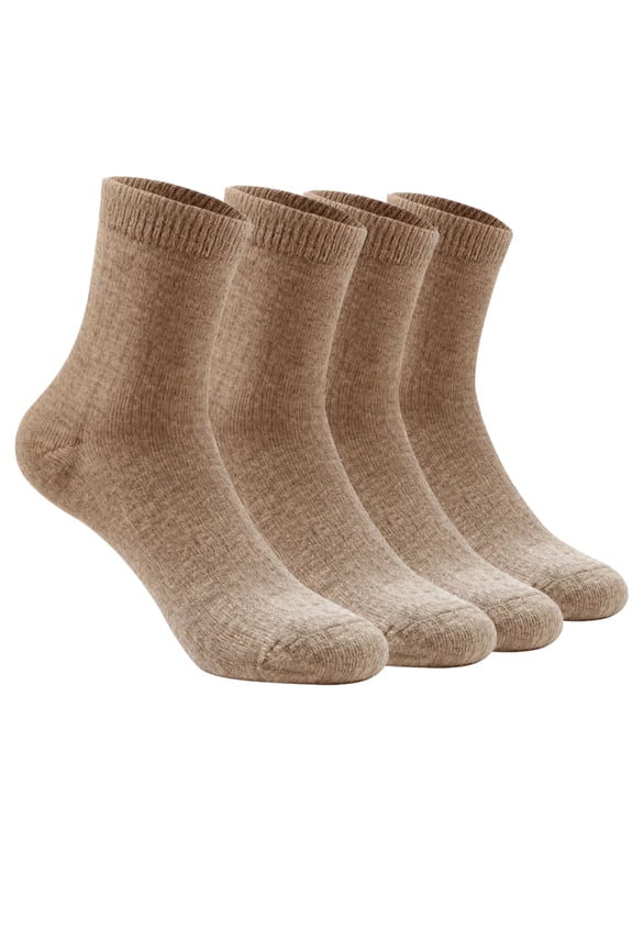 4 Pairs Men Women Merino Wool Hiking Socks Thermal Warm Crew Winter Boot Sock Gift Comfy Boot Work Socks