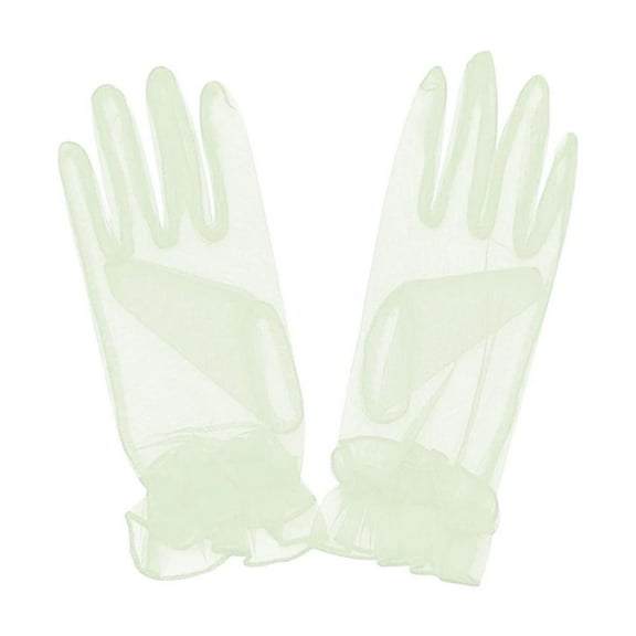 #TRANSPARENT# Gauze Lace Gloves #Ultra# Thin Wedding Mesh Gloves Ladies X1D8 H8 M4M9