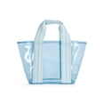 thumbnail image 1 of No Boundaries Women's Clear Mini Tote, Blue, 1 of 7