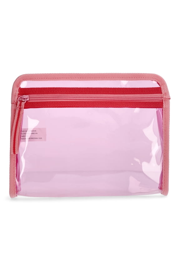 Women's Clear Beach Pouch, Pink
