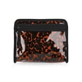 thumbnail image 1 of No Boundaries Women's Clear Beach Pouch, Leopard, 1 of 5