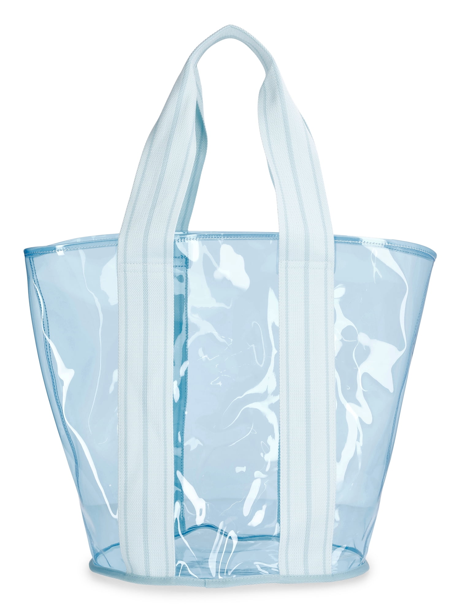 No Boundaries Clear Beach Tote, Blue, Women's