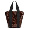 thumbnail image 1 of No Boundaries Women's Clear Beach Tote, Leopard, 1 of 7