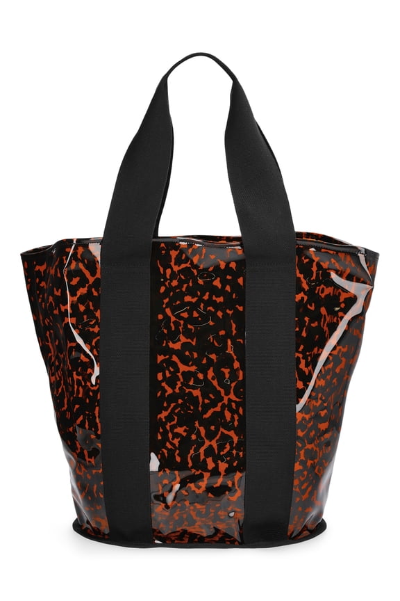 Women's Clear Beach Tote, Leopard