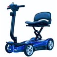 thumbnail image 1 of EV Rider Transport AF 4-Wheel Foldable Mobility Scooter with Upgraded 11.5Ah Lithium Batteries & Actuator Lock, Blue, 51 lb Limit, 1 of 8