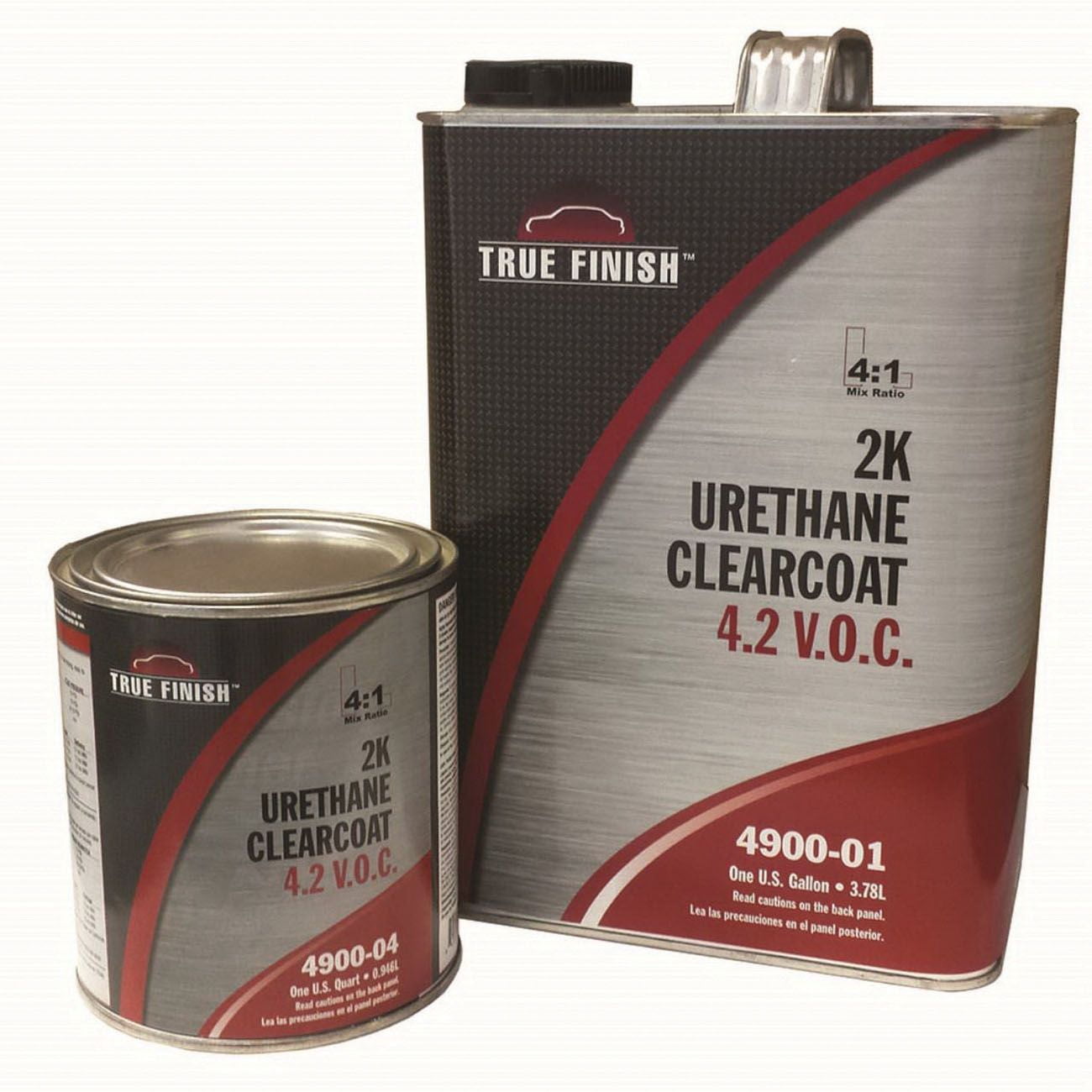 TRANSTAR 4900-04 Urethane Clearcoat, 1 qt Can, True, 4:1 Mixing