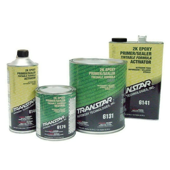 TRANSTAR 6101 2K Epoxy Primer Sealer/Groundcoat, 1 gal Can, White, 520 sq-ft/gal at 1 mil Coverage