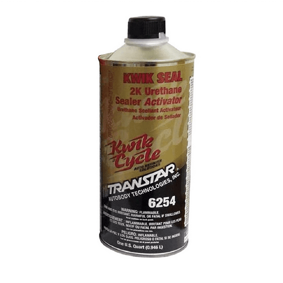 Transtar Autobody Products 6254 - Kwik Seal Activator - 1 qt Can - Clear - Liquid - Use With: 2K Urethane Sealer