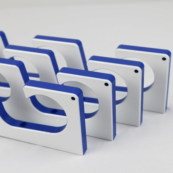 TRAPSKI Made in the USA Premium Fishing Rod/Pole Holder Rack Organizer | Wall or Boat Mounting Fishing Rod Rack | Marine Grade HDPE Plastic | Pole Holder for up to 6 Rods | Stackable - 2 Pack