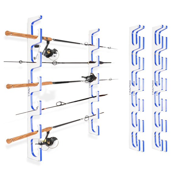 Made in the USA Premium Fishing Rod Racks | Wall or Ceiling or Boat ...