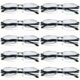 thumbnail image 1 of TRARIND 10 Pack Rimless Reading Glasses Blue Light Blocking Computer Readers for Women Men Rectangular Eyewear Lightweight Magnification Presbyopia Eyeglasses, 1 of 6