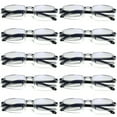 thumbnail image 1 of TRARIND 10 Pack Rimless Reading Glasses Blue Light Blocking Computer Readers for Women Men Rectangular Eyewear Lightweight Magnification Presbyopia Eyeglasses, 1 of 6