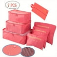 thumbnail image 1 of TRARIND 7Pcs Travel Bags Clothes Packing Cube Luggage Organizer Multi-functional Clothing Sorting Packages with Shoes Bag, 1 of 7