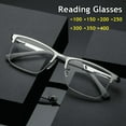 thumbnail image 1 of TRARIND Mens Designer Reading Glasses Blue Light Blocking, Fashion Rectangular Computer for Women Men Lightweight & Comfortable Anti Glare Light Metal Readers Presbyopia Eyeglasses, 1 of 7