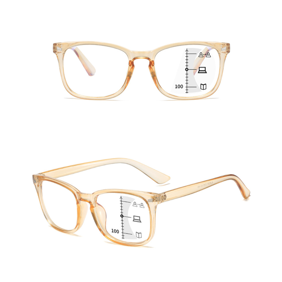 TRARIND Reading Glasses Blue Light Blocking, Progressive Multifocus Readers for Women Men Lightweight & Comfortable Anti Glare Computer Reading Glasses +1.00