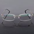 thumbnail image 1 of TRARIND Rimless Reading Glasses Blue Light Blocking Computer Readers for Women Men Rectangular Eyewear Lightweight Magnification Presbyopia Eyeglasses +1.00~+4.00, 1 of 7