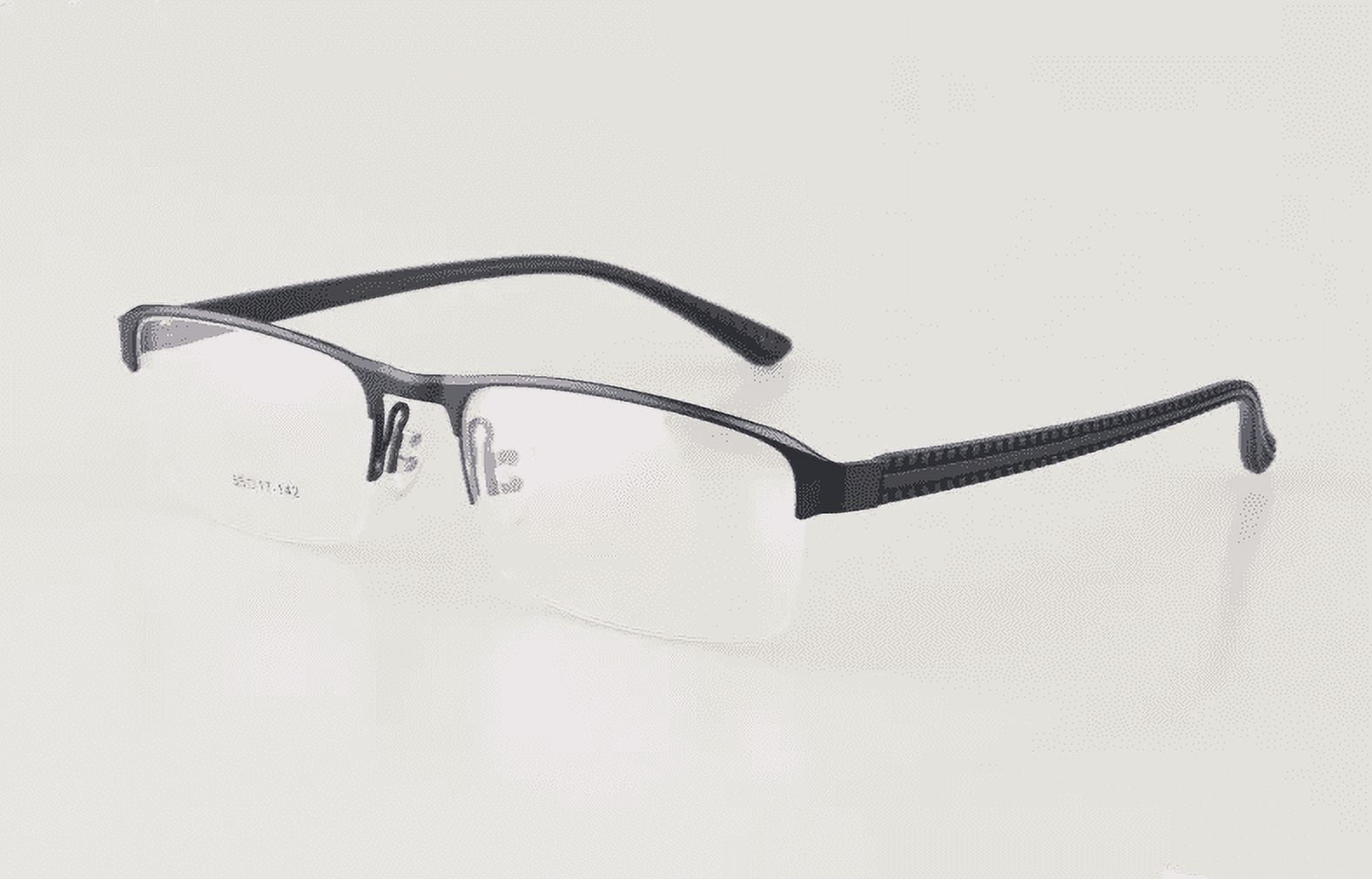 TRARIND Transition Photochromic Reading Glasses Blue Light Blocking, Fashion Rectangular Computer Readers Half Rimless Sunglasses for Women Men Lightweight & Comfortable Anti Glare