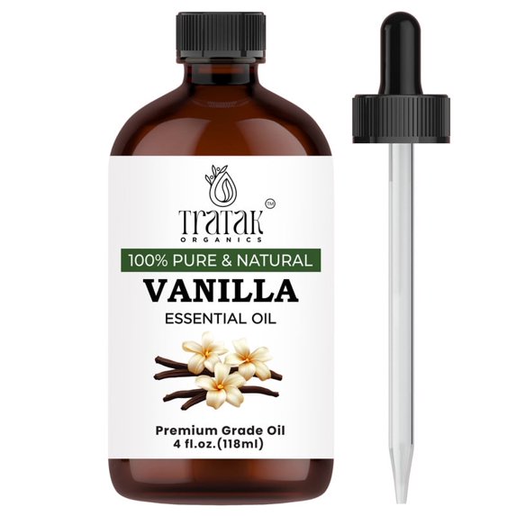 TRATAK ORGANICS Vanilla Essential Oil 4 fl oz